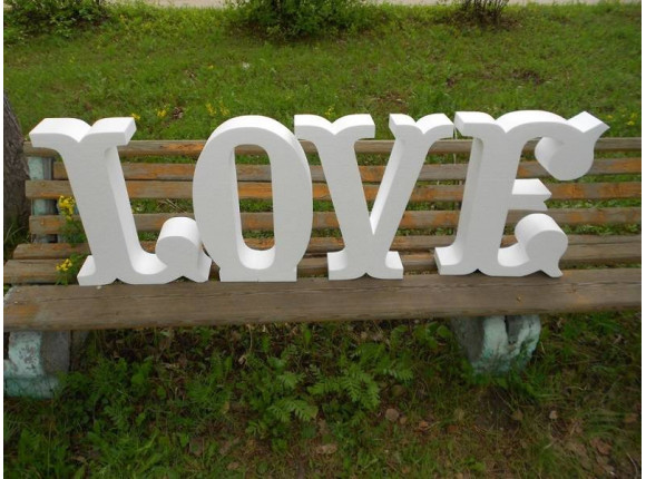 Буквы из пенопласта Love 1